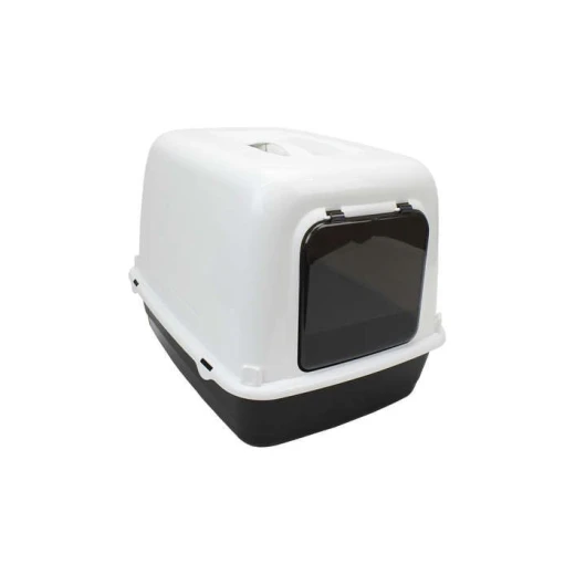 صندوق القمامة للقطط, رقم 10, باللون الأسود من فيربلاست صندوق القمامة للقطط, رقم 10, باللون الأسود من فيربلاست
