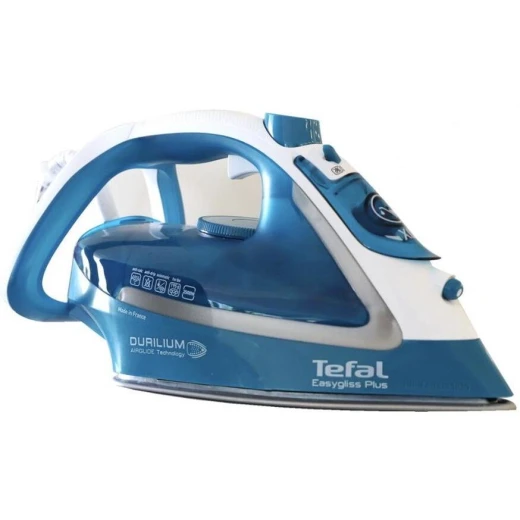 Tefal Easygliss Durilium Airglide Soleplate Steam Iron,2500 Watts, Turqoise/White, FV5719M0 Tefal Easygliss Durilium Airglide Soleplate Steam Iron,2500 Watts, Turqoise/White, FV5719M0