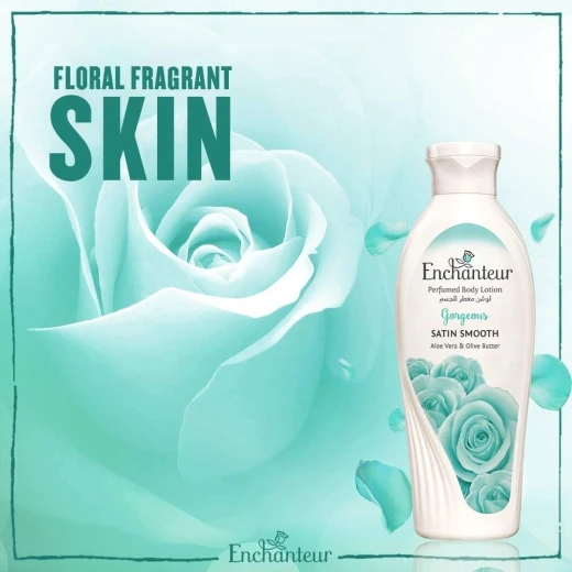 Enchanteur Gorgeous with Aloe Vera & Olive Butter Body Lotion, 250 Ml - Enchanteur - Image 3