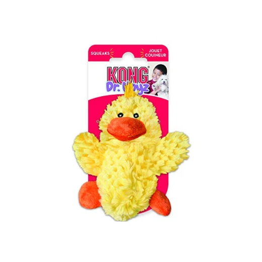 دمية محشوة للكلاب بتصميم البطة، بالحجم صغير من كونغ دمية محشوة للكلاب بتصميم البطة، بالحجم صغير من كونغ