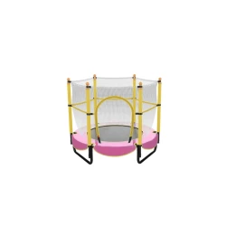 Kids Trampoline, Pink and Yellow