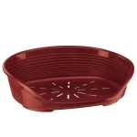 سرير كلب فيربلاست سيستا ديلوكس سلة بلاستيكية مريحة أسود تصميم مضاد للانزلاق 54 × 39 × 21.5 سم - فيربلاست