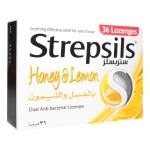 Strepsils Honey & Lemon Lozenges, 36 Pieces - Strepsils