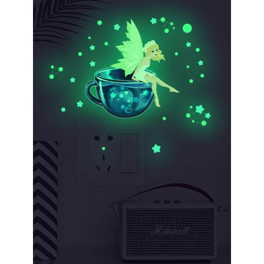 ملصق حائط مضيء, بتصميم جنية - Image 4