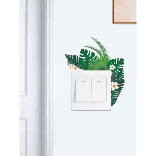 ملصق حائط للقابس, بتصميم ورقة شجر - Image 4