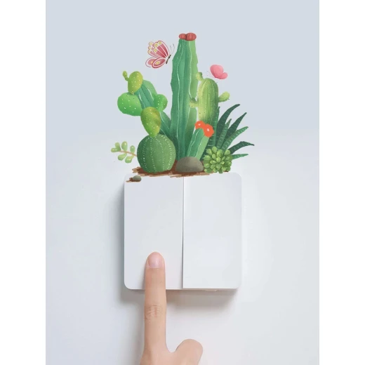 ملصق حائط للقابس, بتصميم نباتات الاصبار - Image 2