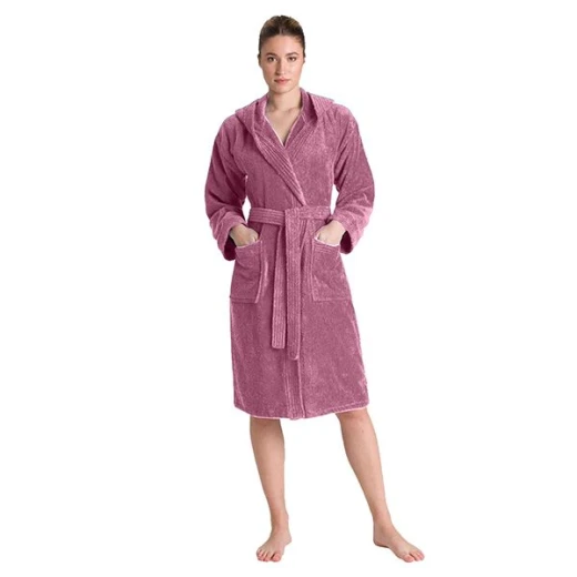 روب إستحمام سادة قطن, باللون الزهري الغامق من كانون - كانون - Image 2