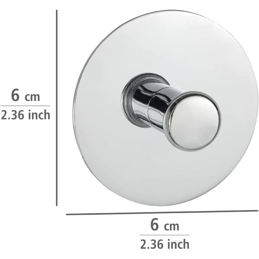 Wenko Hook Turbo-loc, Stainless Steel, Silver - Wenko - Image 2