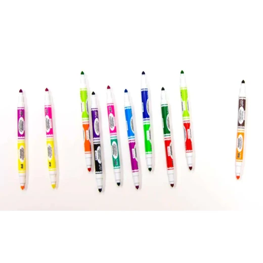 Bazic Double Tip Washable Markers, 8 Markers - Carioca - Image 3