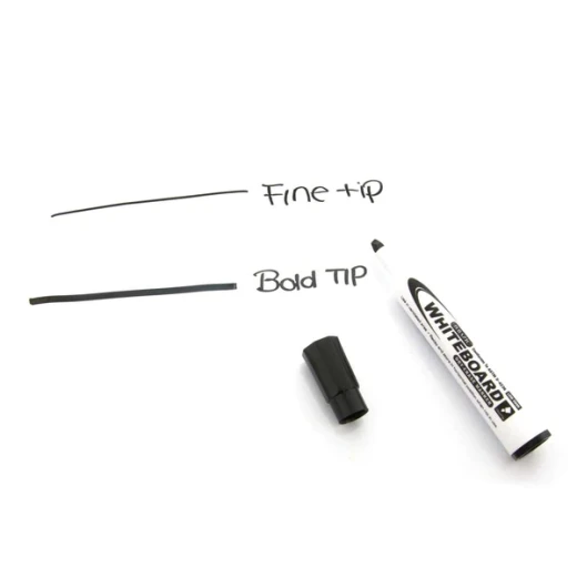 Bazic Chisel Tip Dry Erase Markers, Black Color, 3Pack - Carioca - Image 2