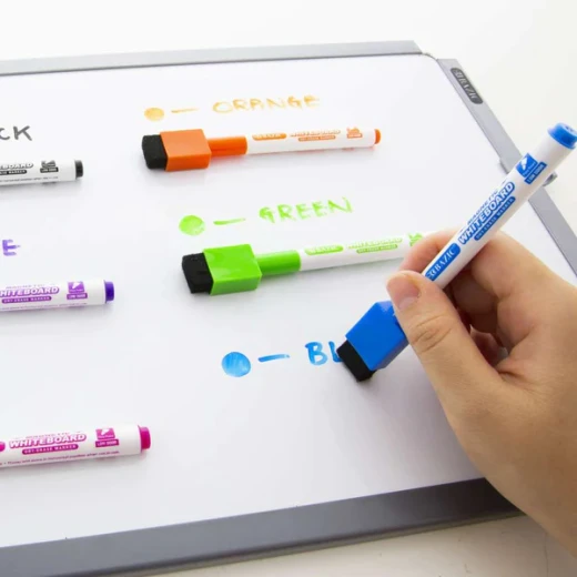 Bazic Magnetic Dry Erase Markers, Bright Color, 3Pack - Carioca - Image 2