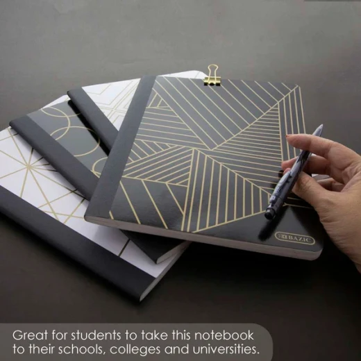 دفتر ملاحظات بتصميم هندسي, 80 صفحه من بازيك - بازيك - Image 3