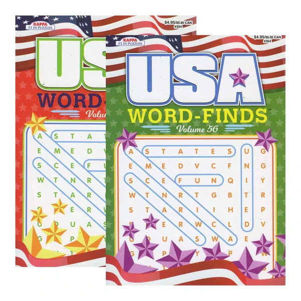 كتاب ألغاز البحث عن الكلمات من Kappa USA لجميع الأعمار | البحث عن الكلمات والكلمات المتقاطعة والمتاهات للمهارات المعرفية - Kappa usa