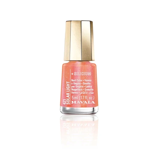 Mavala Solar Light Mini Nail Polish 421 Light Red Long Lasting Finish 5ml Nail Color Mavala Solar Light Mini Nail Polish 421 Light Red Long Lasting Finish 5ml Nail Color