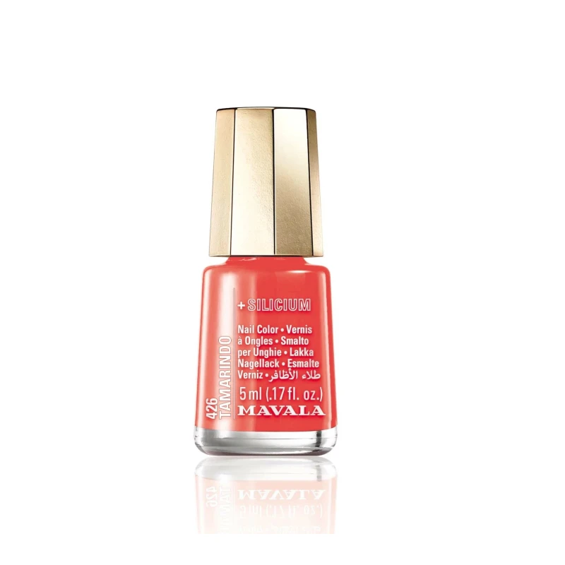 Mavala Mini Orange Nail Polish 426 Summer Hue 5ml Chip Resistant Long Lasting Manicure - Mavala
