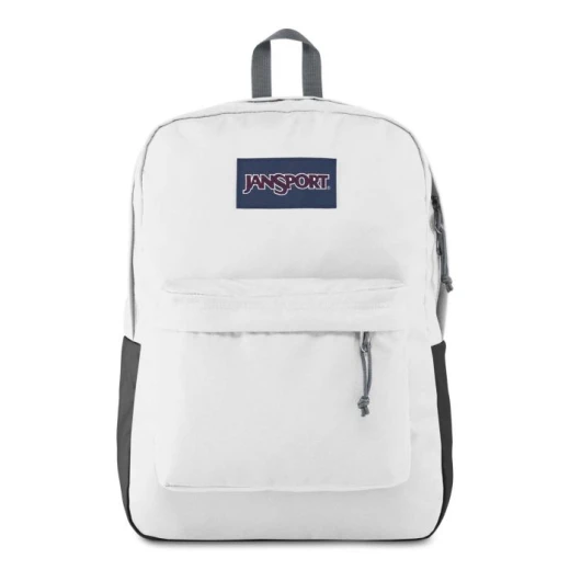 Jansport Superbreak Backpack, White Color 42 x 32 x D14 cm Jansport Superbreak Backpack, White Color 42 x 32 x D14 cm
