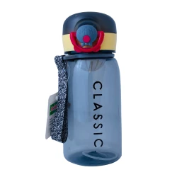 Amigo Plastic Water Bottle With Filters, Classic Design, Black Color, 400 Ml