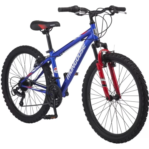 Mongoose Boys Bike, Mountain Cycle, Blue Color , 60.96 Cm Mongoose Boys Bike, Mountain Cycle, Blue Color , 60.96 Cm