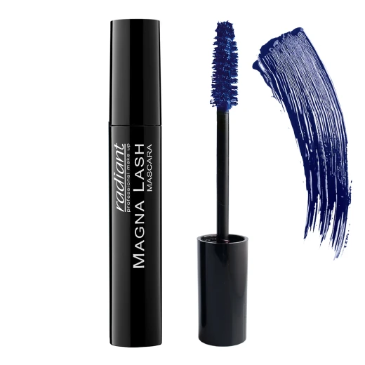 ماسكارا Radiant Magna Lash باللون الأزرق الداكن: فرشاة سيليكون لتكثيف وإطالة الرموش مقاومة للتلطخ 0.43 أونصة ماسكارا Radiant Magna Lash باللون الأزرق الداكن: فرشاة سيليكون لتكثيف وإطالة الرموش مقاومة للتلطخ 0.43 أونصة