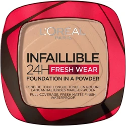 L’Oréal Paris Infaillible 24H Fresh Wear Foundation in a powder, 130 True Beige
