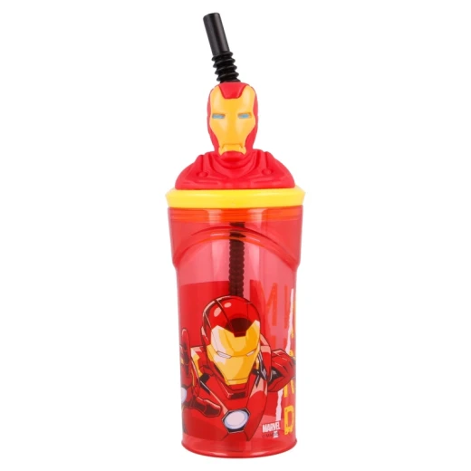 زجاجة ثلاثية الابعاد بتصميم منتقمون الرعد، 360 مل من ستور زجاجة ثلاثية الابعاد بتصميم منتقمون الرعد، 360 مل من ستور