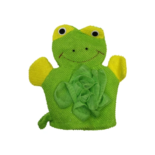 Polyester Wash Mitten, Green Polyester Wash Mitten, Green