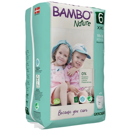Bambo Nature Pants Size 6, 18+ Kg, 18 Pants Bambo Nature Pants Size 6, 18+ Kg, 18 Pants