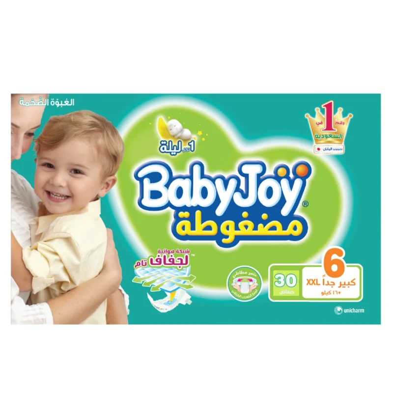 Baby Joy Diapers XXL Size 6, 16+ kg, 30 Pieces - BabyJoy