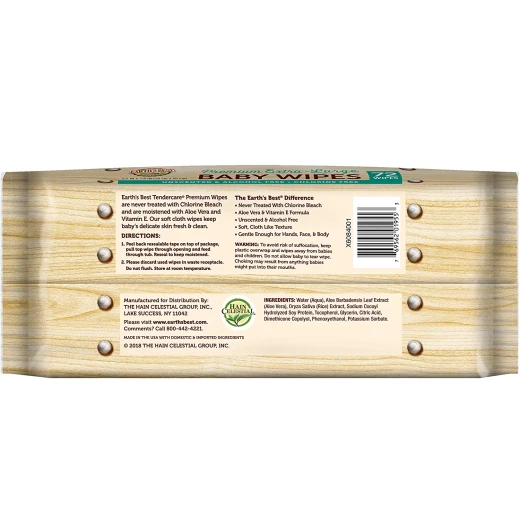 EB Chlorine Free Baby Wipes / Dis 72 منديل - إيرثس بيست أورجانك - Image 3