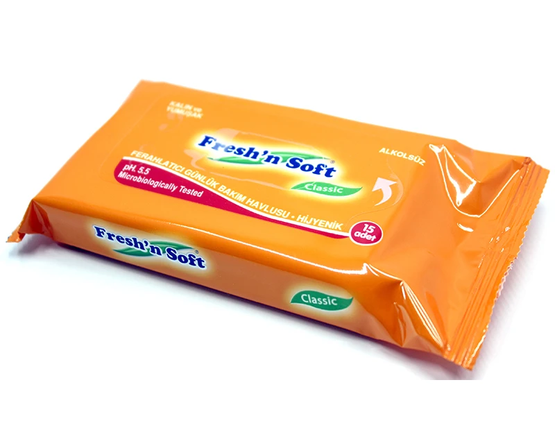 مناديل مبللة، 15قطعة من فريشن سوفت - Fresh n soft