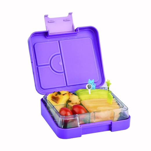 Compartment Lunch box, Purple Color - Image 3