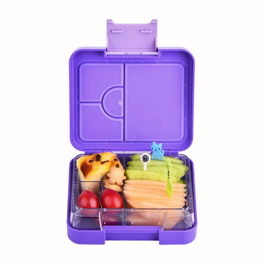 Compartment Lunch box, Purple Color Compartment Lunch box, Purple Color