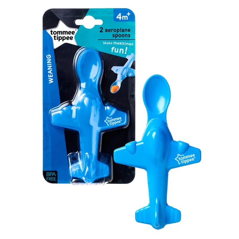 Tommee Tippee Areoplane Spoon, Blue Color - Tommee Tippee