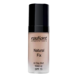 Radiant Natural Fix Matt Foundation Peanut 3A Long Lasting Full Coverage 30ml Makeup