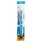 Silver Care Baby Toothbrush With Cover, Blue Color, 6 - 36 Months - Silver Care