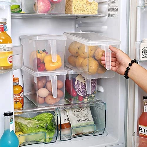 حافظة طعام بلاستيك بمقابض, مستطيلة الشكل, 30*15.5*16 سم - Image 2