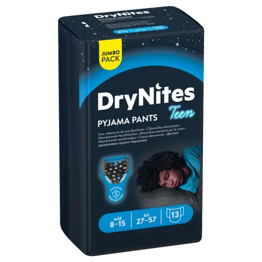 DryNites 8-15 years Jumbo Boy 27-57KG 13 pcs DryNites 8-15 years Jumbo Boy 27-57KG 13 pcs