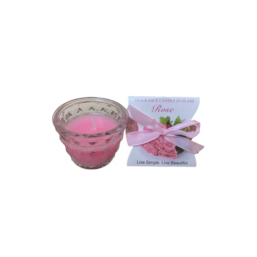 شمعة معطرة برائحة الورد شمعة معطرة برائحة الورد