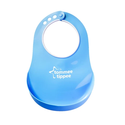 Tommee Tippee Basics Comfi Neck Bib, Blue Tommee Tippee Basics Comfi Neck Bib, Blue