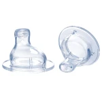 حلمة سيليكون ناعمة بفتحة عنق عريضة ، عبوتان من نوبي - نوبي