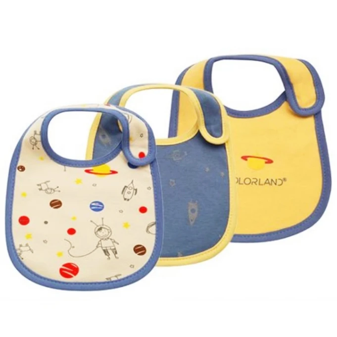 Colorland - (11) Baby Bibs 3 قطع In One Pack - كولورلاند