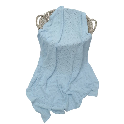Royal Bedding Cotton Baby Blanket 90*118 cm - Blue Royal Bedding Cotton Baby Blanket 90*118 cm - Blue