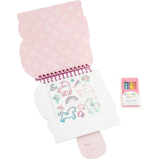 Stephen Joseph Shaped Sketch Pad Unicorn, Pink Color - Stephen Joseph - Image 2