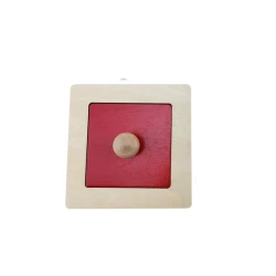 Edu Fun Montessori Toys  Puzzle set, Square Shape, Red Color