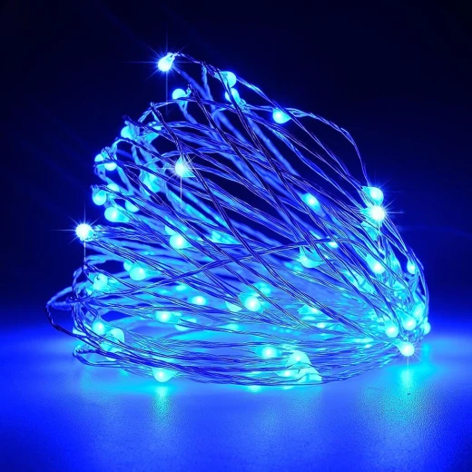 سلسلة اضاءة ليد، باللون الازرق, 12*6*7 - Image 3