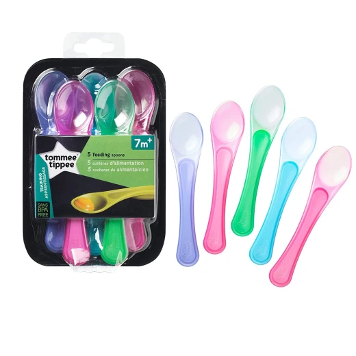 Tommee Tippee Feeding Spoons, 5 Count, Pink Tommee Tippee Feeding Spoons, 5 Count, Pink