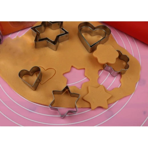 Metaltex Stainless Steel Set Of Cookie, Star Shape, 5 Pieces - Metaltex - Image 3