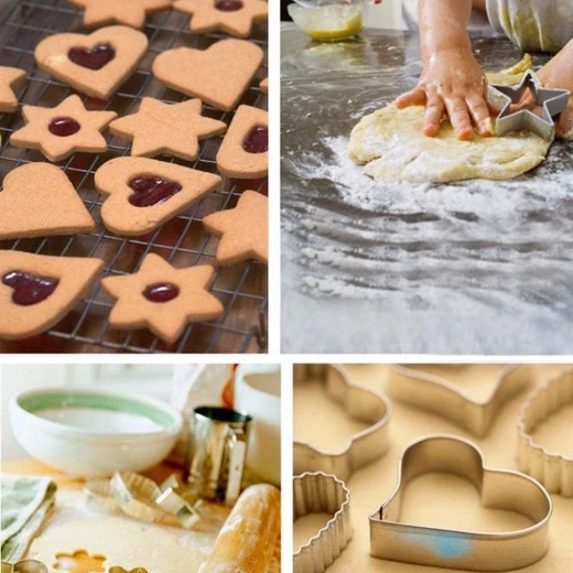 Metaltex Stainless Steel Set Of Cookie, Star Shape, 5 Pieces - Metaltex - Image 2