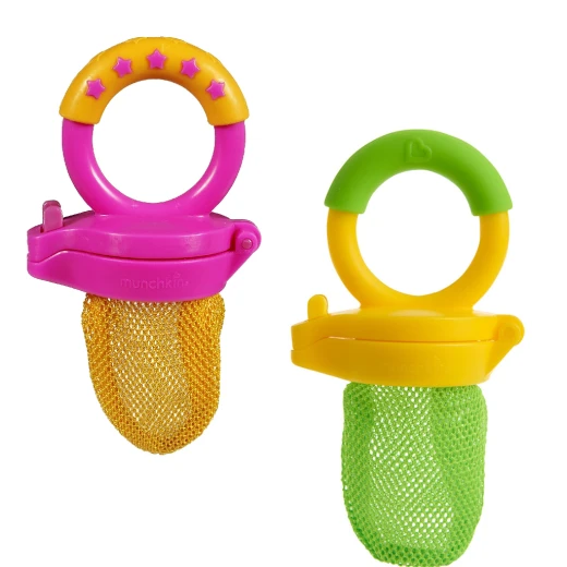 Munchkin Fresh Food Feeder - 2 pack, Orange&أخضر