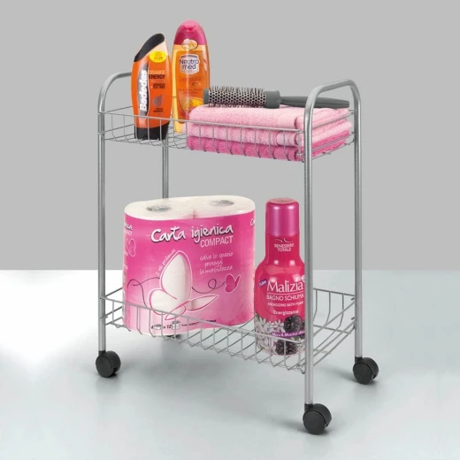 عربة دحرجة مطلية طبقتين، 41 × 23 × 51 سم من ميتالتكس - ميتالتكس - Image 2
